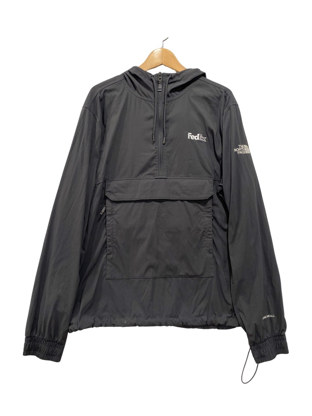The North Face FedEx WindWall Packable Anorak Quarter Zip Jacket L